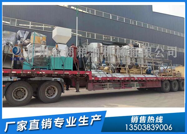 企鵝榨油機:寧夏鹽池10T/D亞麻籽油壓榨生產(chǎn)線投產(chǎn)(圖1) 榨油機廠家